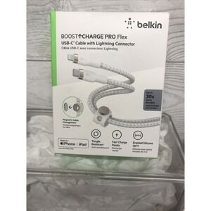 Belkin BoostCharge Pro Flex USB-C / Lightning Fast Charge 10' Connector Cable‎